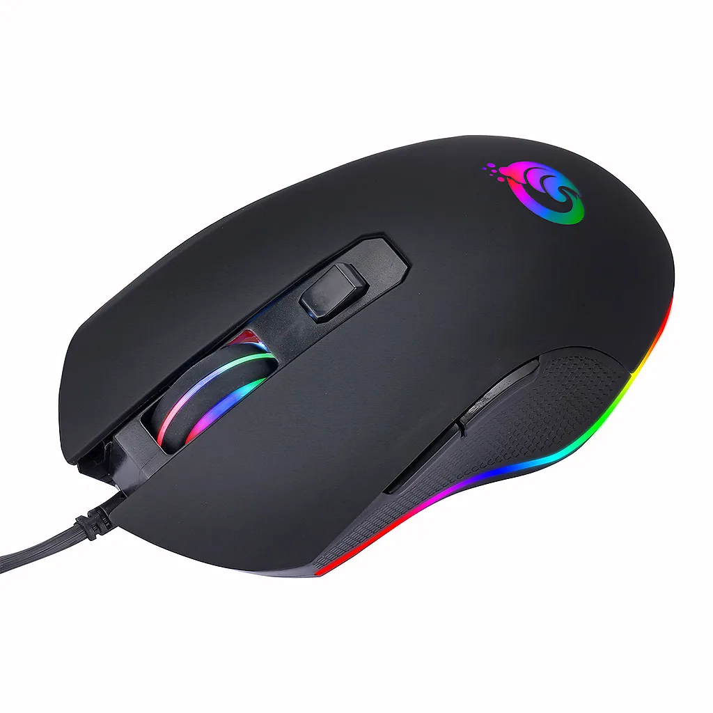 

Mechanical USB Wired 6400DPI Adjustable Gaming Mouse Mice Ergonomic Desktop Office Mause Entertainment For Laptop PC Gamer #LR3