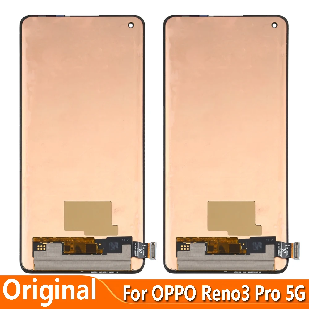 Original For OPPO Reno3 Pro 5G PCRM00 PCRT00 CPH2009 LCD Dispaly Touch Digitizer Screen Assembly Reno 3Pro Display