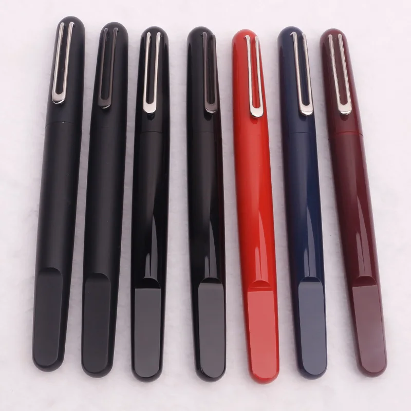 

MB Black Resin M Rollerball Pen with Magnetic Closing Cap Capless Refill Office Fontain Pens for Writing