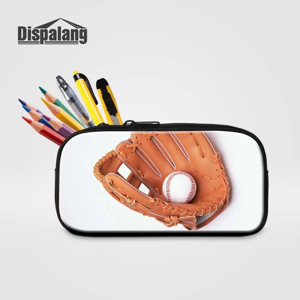 Dispalang Софтбол футбол принты пенал для маленьких мальчиков крутая косметичка