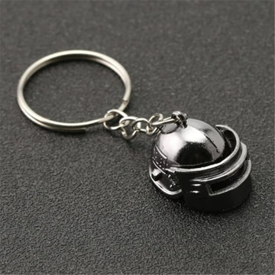 Cosplay PUBG Keychain Playerunknowns Battlegrounds Backpack Armor Helmet Pan 98k Flare Gun Keyring Key Chain Prop | Тематическая