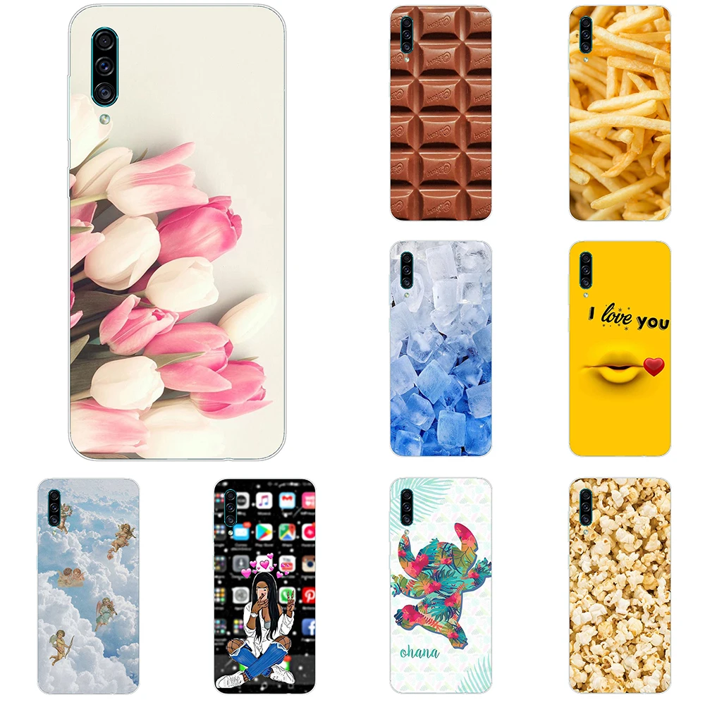 Чехол для Samsung Galaxy A30S прозрачная задняя крышка из ТПУ A 30S нескользящий
