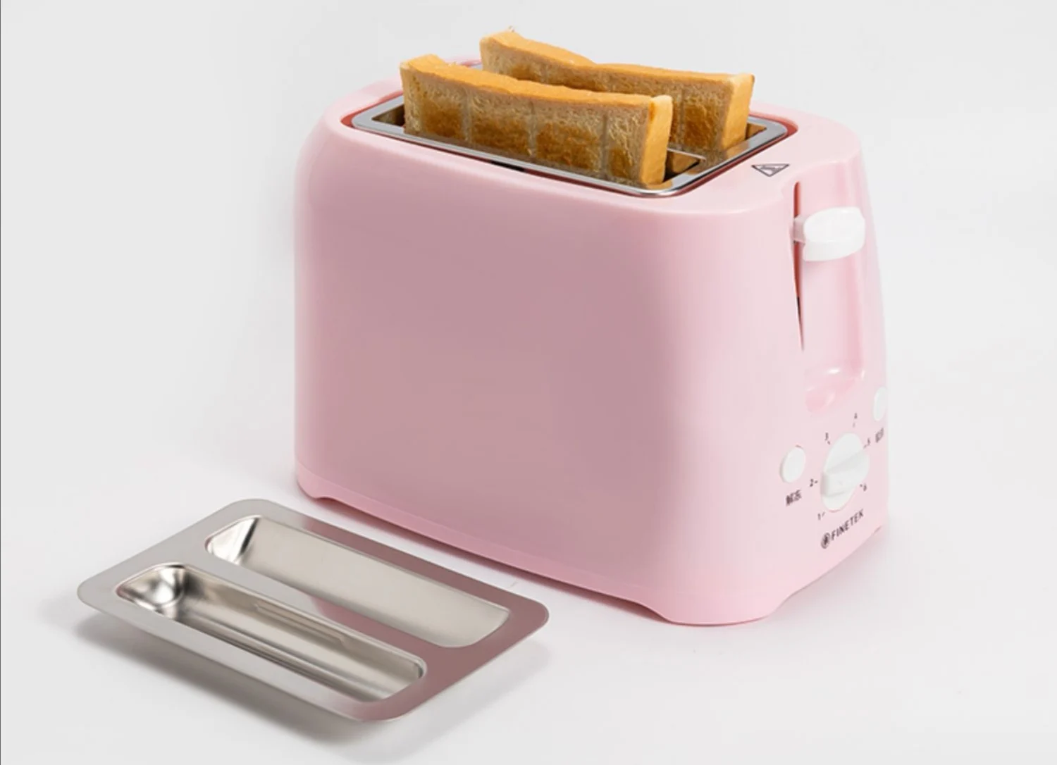

2 Stainless Steel Automatic Toaster Quick Bread Kitchen Home Breakfast Maker