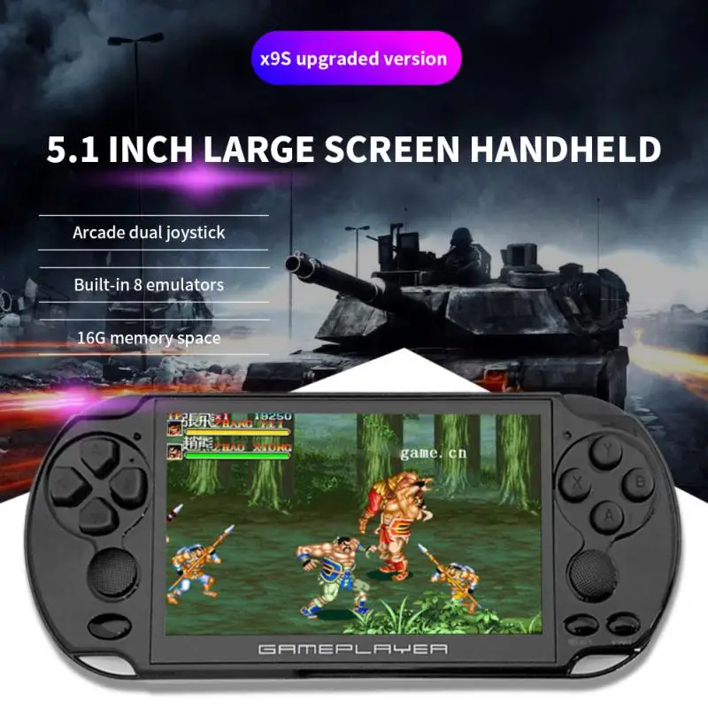 

New X9 Retro Video Game Console Player Handheld Gaming Portable Mini Arcade Video Games Electronic Machine Retro Game Play Video