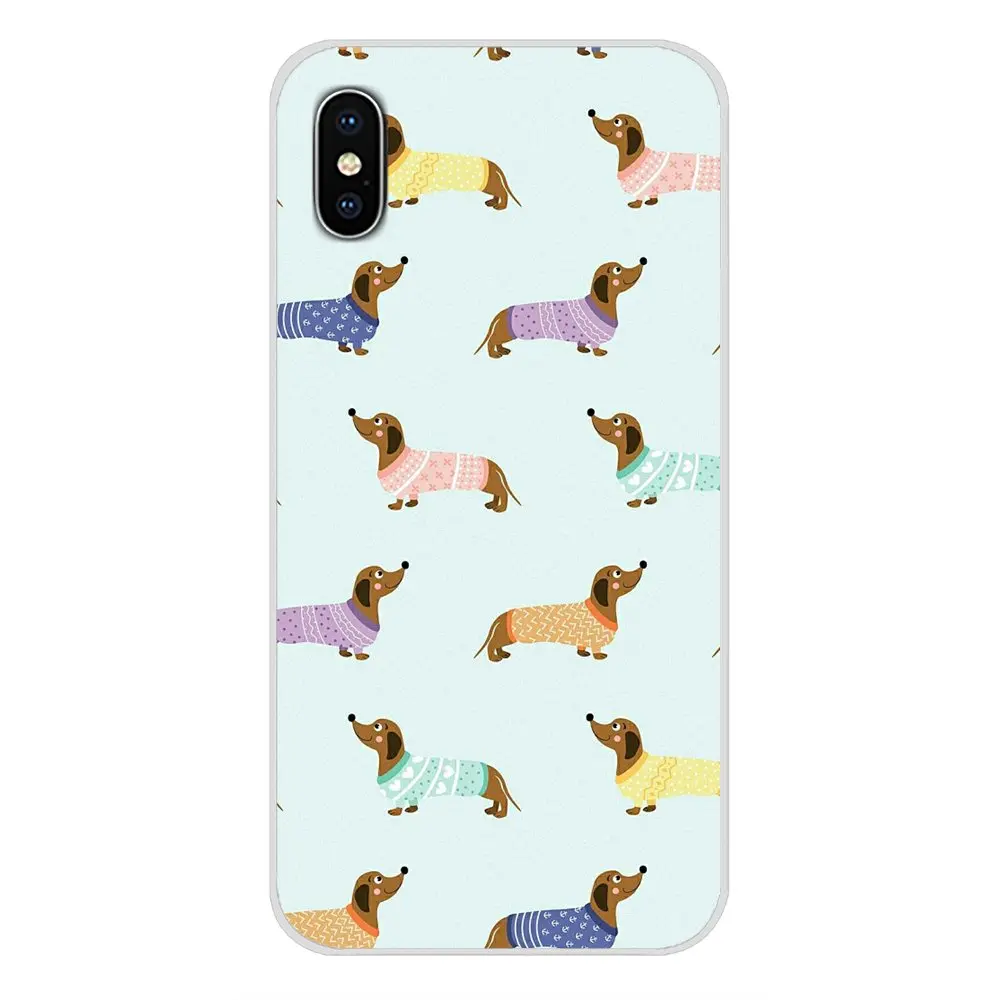 Mobile Dachshund Doxie Flower Dog Puppy Phone Covers For Xiaomi Redmi 4A S2 Note 3 3S 4 4X 5 Plus 6 7 6A Pro Pocophone F1 | Мобильные
