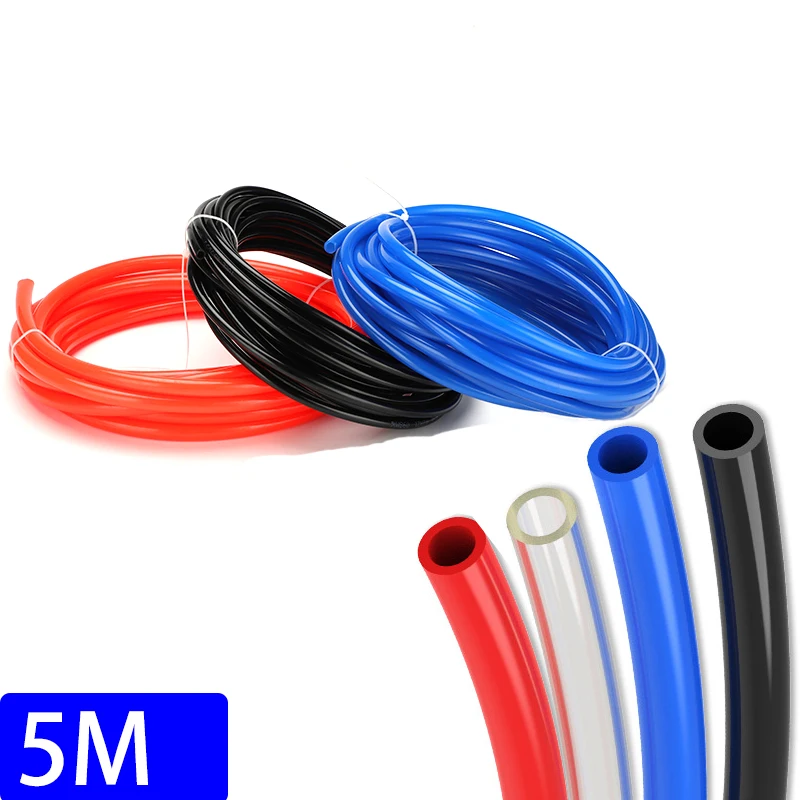 5 meters Pneumatic Tube Air Tubing Component Hose 4mm 6mm 8mm 10mm 12mm PU Pipe Line for Compressor | Обустройство дома