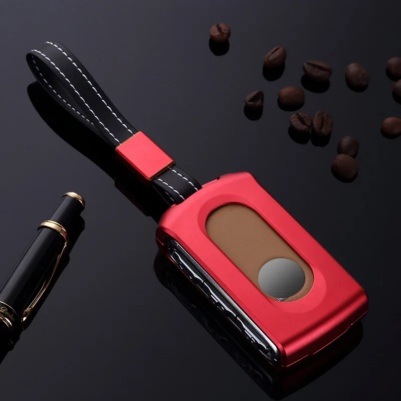 Автомобиль из алюминиевого сплава ключ держатель чехол для брелка с ключом в