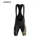 Велошорты HIRBGOD мужские с гелевыми вставками, крутые дышащие шорты-нагрудники для поездок на велосипеде, командная спортивная одежда, быстрая сушка, лето