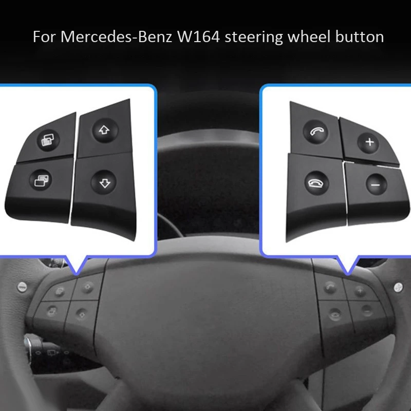 Автомобильная Многофункциональная кнопка звука для Mercedes-Benz W164 GL ML 2006-2009 Черный |