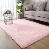 thick silk wool carpet for bedroom living room girl children room decoration fluffy soft plush large grey pink rug