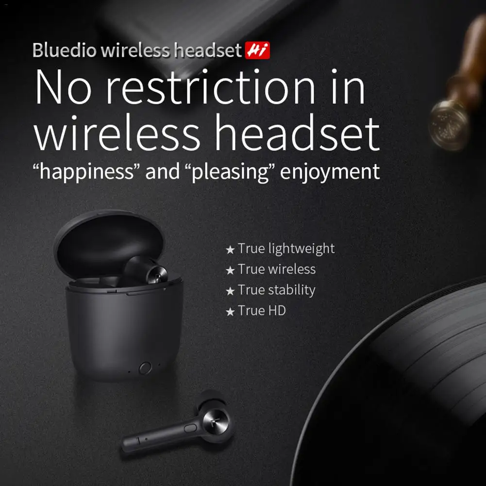 Оригиналные Bluedio Hi наушники Беспроводной Bluetooth 5 0 туры спортивные стерео