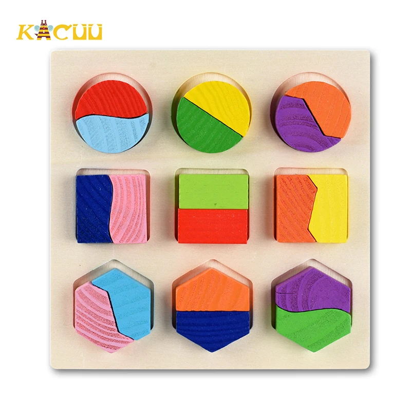 головоломки развивающие игрушки Деревянные деревянные Монтессори дошкольные