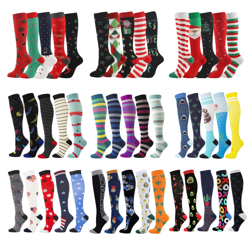 

Dropship Compression Socks Men/Women Unisex Sports Socks Football Running Prevention Varicose Veins Nurse Socks Wholesale