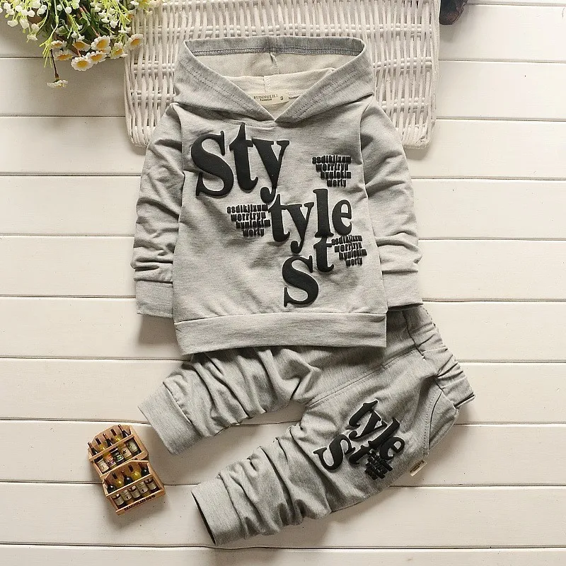 Boys Clothing Set Spring Autumn Kids Casual Cotton Hoodies+Pant 2cps Tracksuits For Baby Jogging Suits Children Clothes |