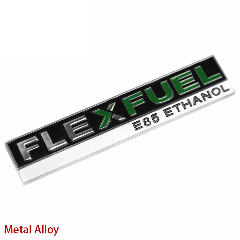 

Автомобильный Стайлинг, 3D металлический логотип FLEXFUEL E85 этанол, значок, боковое крыло, автомобильные аксессуары, задний багажник, эмблема, н...