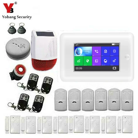 IOS Android APP control 4 3 дюймовый сенсорный экран Wifi GSM защита от взлома безопасность