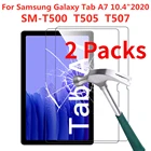 Защитное стекло для Samsung Galaxy Tab A7, 10,4 дюйма, 2020, T505, T507, закаленное, 2 упаковки