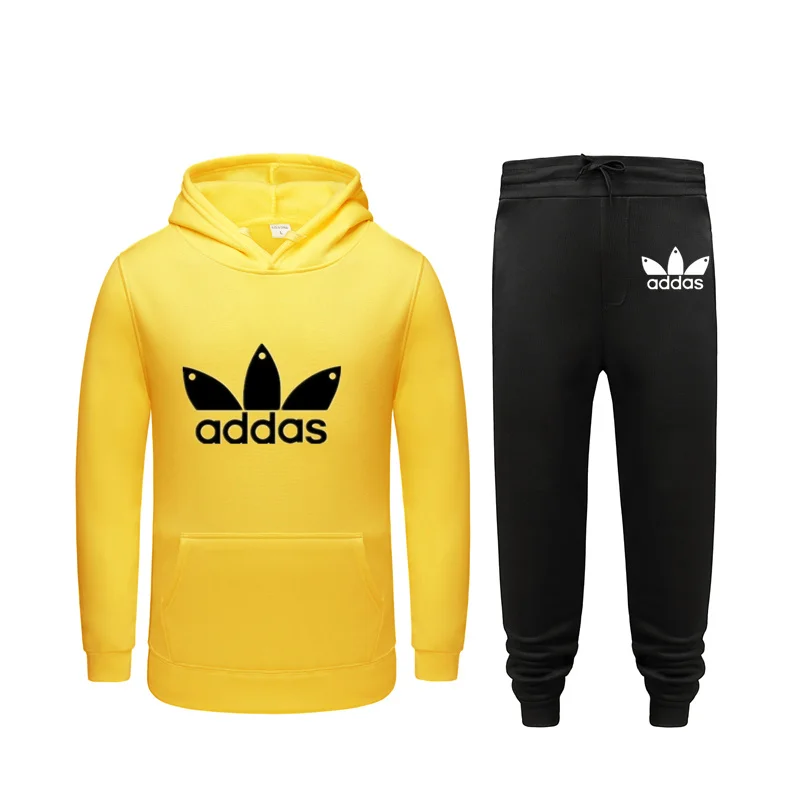 

2021 Men's Fashion Hooded Sports Spring and Autumn Suit Pure Cotton Comfortable Casual Travel Daily Style