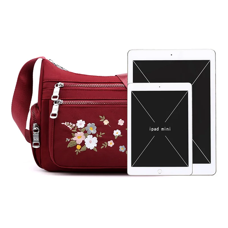 

Bag girl's new retro one-shoulder bag embroidered mother bag oblique bag large-capacity casual women's bag