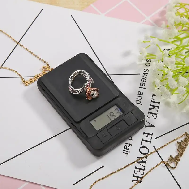Высокая точность Подсветка Электрический ювелирные весы для взвешивания