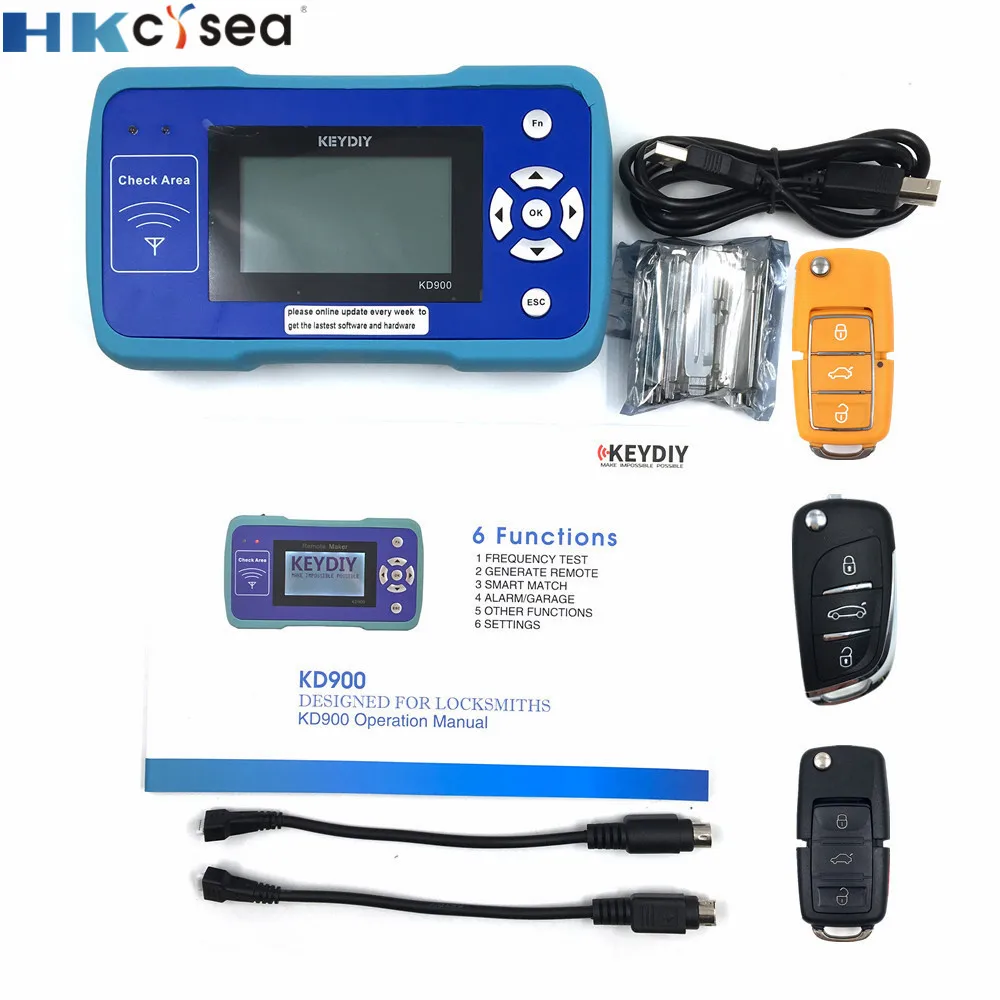 kd900 full HKCYSEA KEYDIY KD900 KD-X2 пульт дистанционного управления лучший инструмент для дистанционного управления обновление мира онлайн автоматический ключ программист - Цвет: kd900 full
