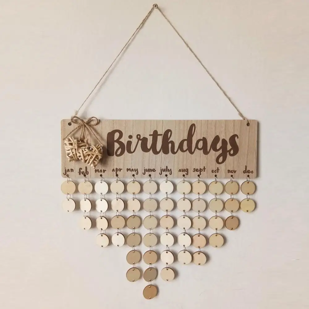 Lower Case Letter Chritsmas день рождения специальные дни доска напоминаний домашний подвесной Декор деревянная доска с календарем подвесное украшение Новогоднее украшение - Цвет: Lower Case Letter