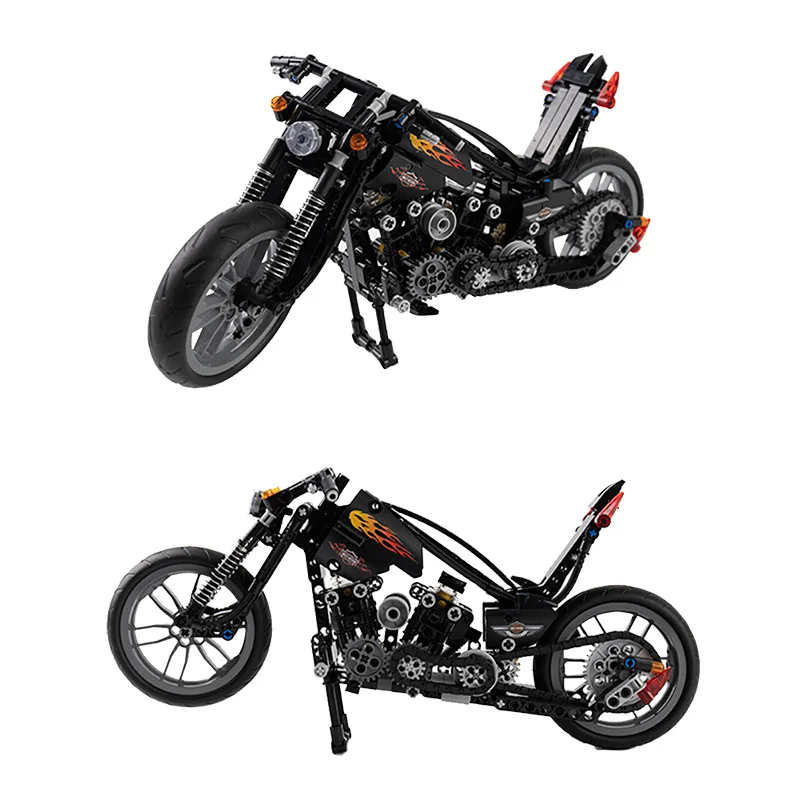 

City High-tech Motorcycle Car Model Motorbike Building Blocks Model Speed Racer Bricks Chirldren DIY Toy Christmas Gift Kids Toy