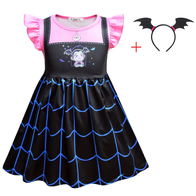 Маскарадное платье вампира для маленьких девочек на Хеллоуин Платье из