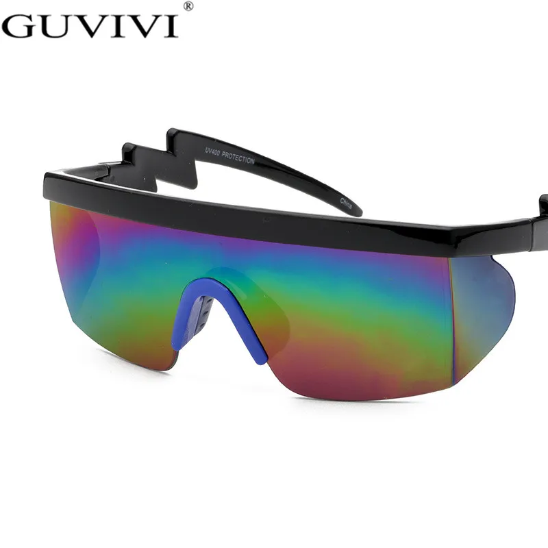 Новые негабаритные цельные солнцезащитные очки для защиты от УФ лучей женщин и