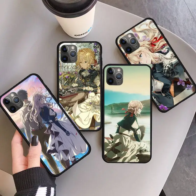 

Anime Violet Evergarden Phone Case for iPhone 11 12 pro XS MAX 8 7 6 6S Plus X 5S SE 2020 XR mini