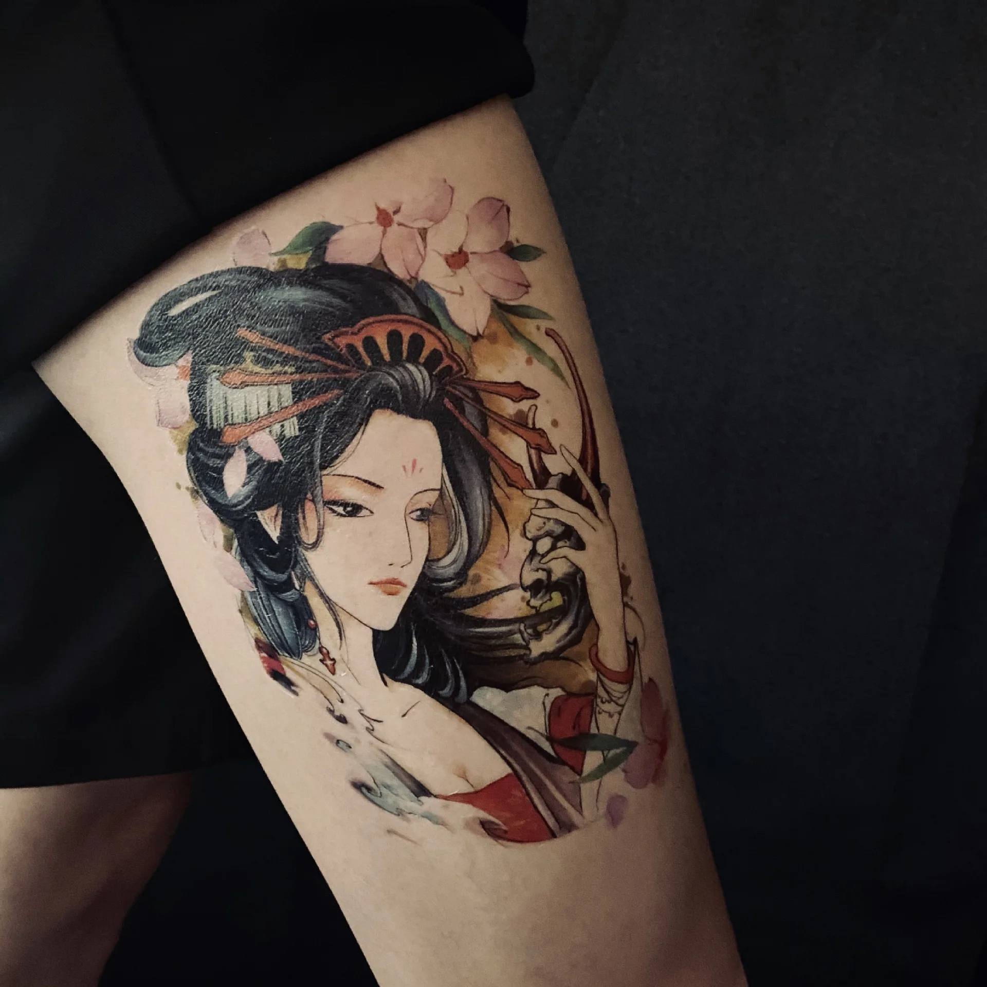 Anime Fake Tattoo Sticker Waterproof Temporary Sailor Moon Mermaid Flower Arm For Woman 18 Body Transfer Art Water Japanese Cute