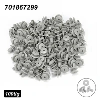 new 100pcs car rivets panel fastener clips for vk transporter t4 t5 interior panel styling door bumper retainer clip clamp