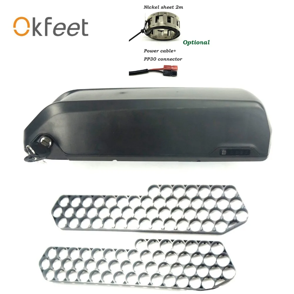 Okfeet DP-5C POLLY пуховая трубка для электровелосипеда, чехол с аккумулятором для электровелосипеда 10S 6P 13S 5P Y