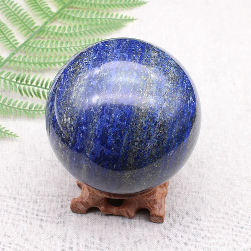 

Natural Lapis Lazuli Crystal Ball Decoration Home Feng Shui Ornament Wheel Energy Stone Natural Stone Healing Crystals