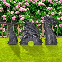 dragon garden decoration resin dragon statue decorations dragon jardin garten decor easter garden decor home supplies