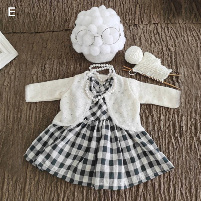 Baby Infant Photography Cotumes Grandma Grandpa's Outfits Photo Clothing Sets Old Man Lady Wig Hat Gentleman Cosplay Suit |