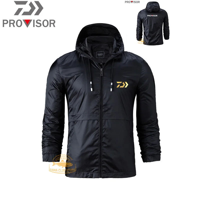 

DAIWA Fishing Jacket Men's Spring and Autumn Thin Hooded Outdoor Fishing Jacket Large Size Sports Casual Jacket