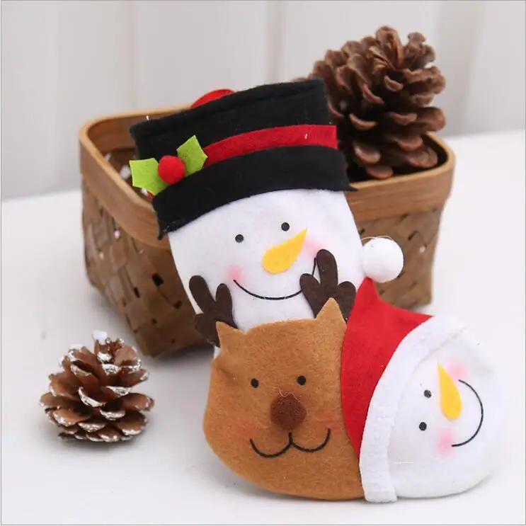 Рождественский чулок мини-носок Санта Клаус конфета Подарочный мешок