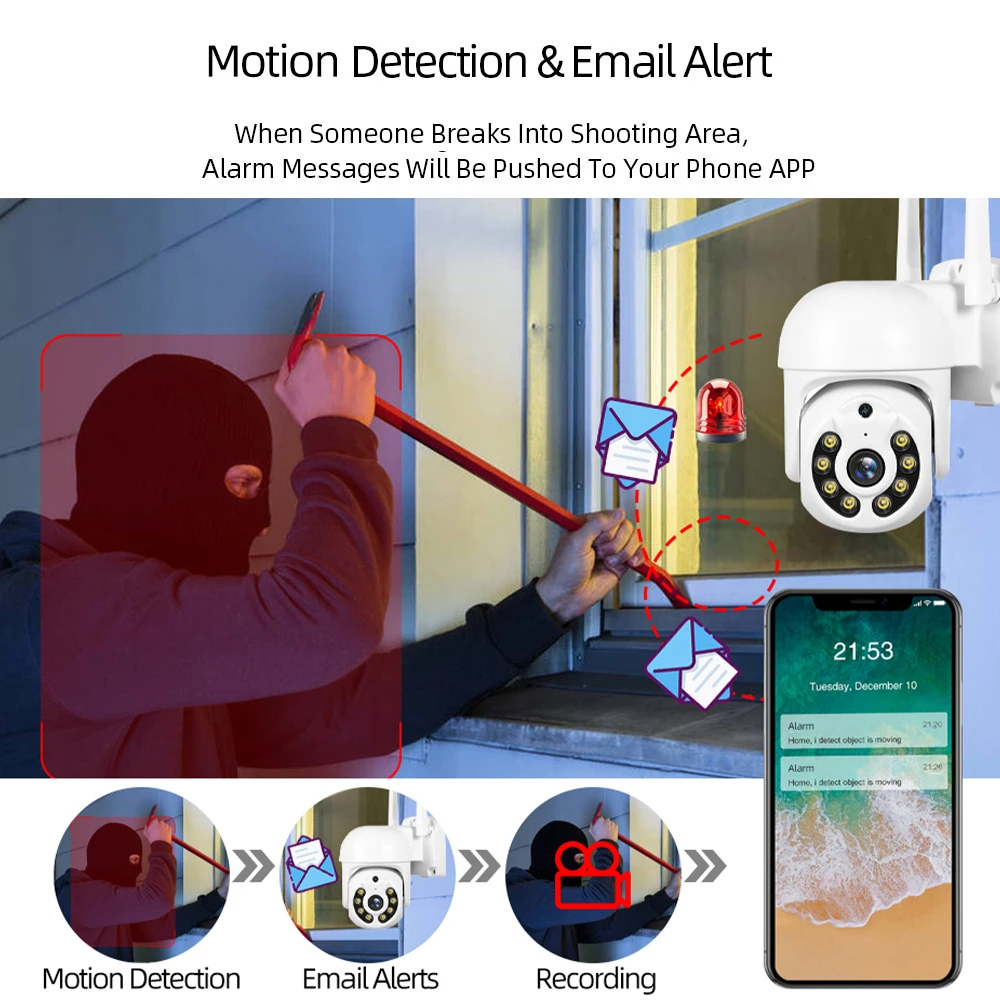 3MP 8CH Wireless Camera Security System Set 2MP Wifi NVR Kit 4CH 2 Way Audio Outdoor Video Surveillance | Безопасность и защита