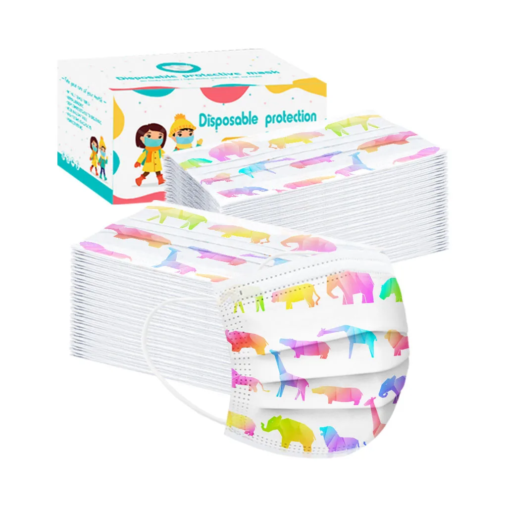 50 шт. одноразовая маска с фильтром для детей 3 слоя | Тематическая одежда и