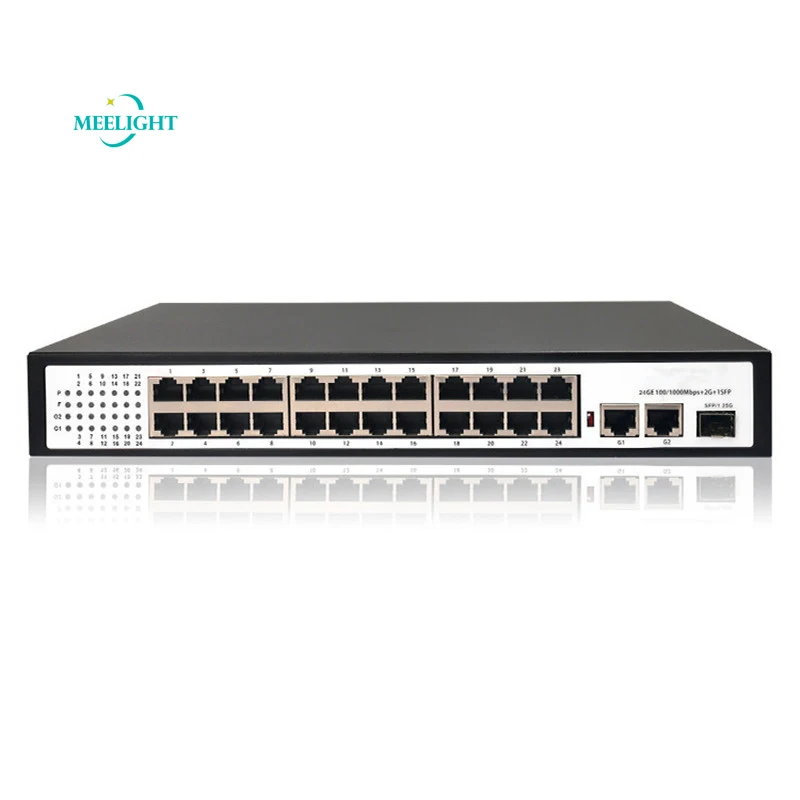 24 порт полный гигабитный коммутатор питания через Ethernet gigabit POE электрические