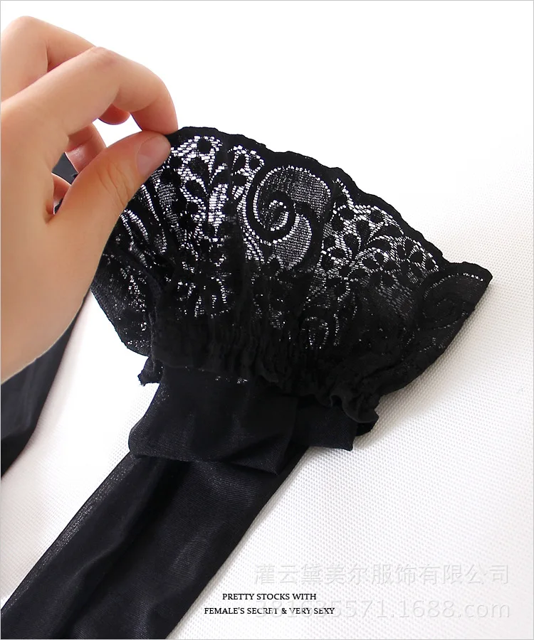 

Lace Top Thigh High Stockings Over The Knee Socks Women Sheer Sexy Stockings Nightclubs Pantyhose