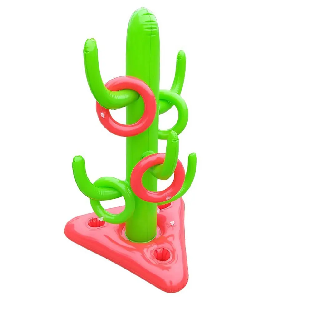 

PVC Inflatable Cactus Ferrule Toys Inflatable Fairy Throwing Competitive Interactive Toys Swimming Pool Funny Throwing Toys