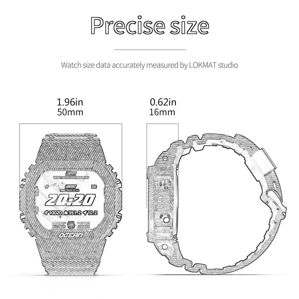 

Ocean Smart Watch Men Fitness Tracker Blood Pressure Message Push Heart Rate Fitness Tracker Multifunctional Sports Watch