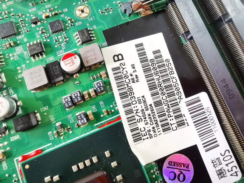 Оригинальный Для HP 4410S 4510S материнская плата для ноутбука 574509-001 аккумулятор