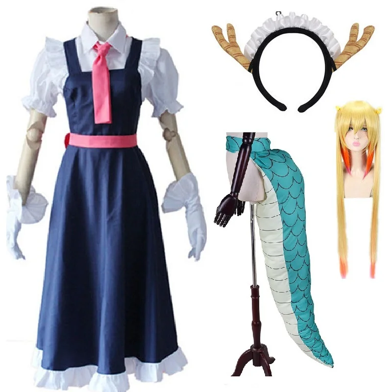 Женский костюм для косплея Tohru горничной из м/ф дракон |