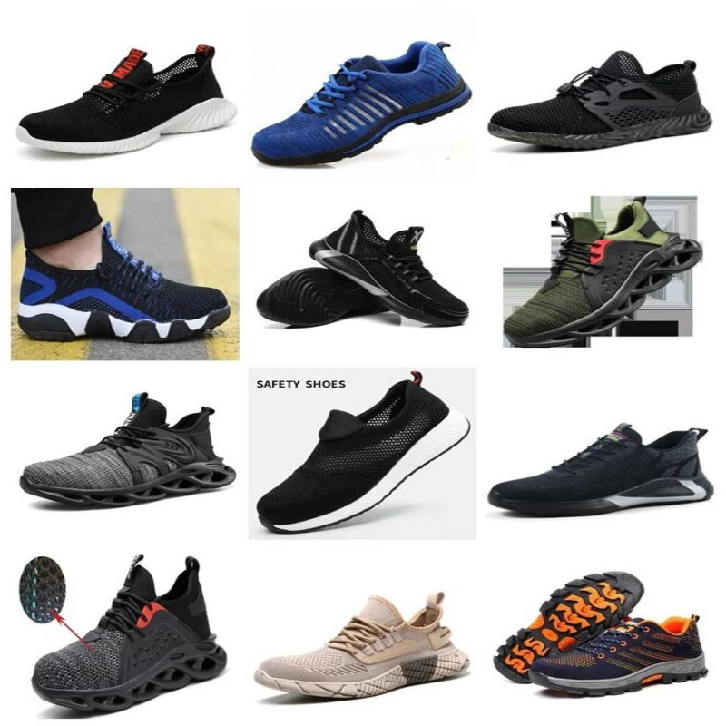 Защитные рабочие ботинки для мужчин дышащая защитная обувь сетчатая рабочая