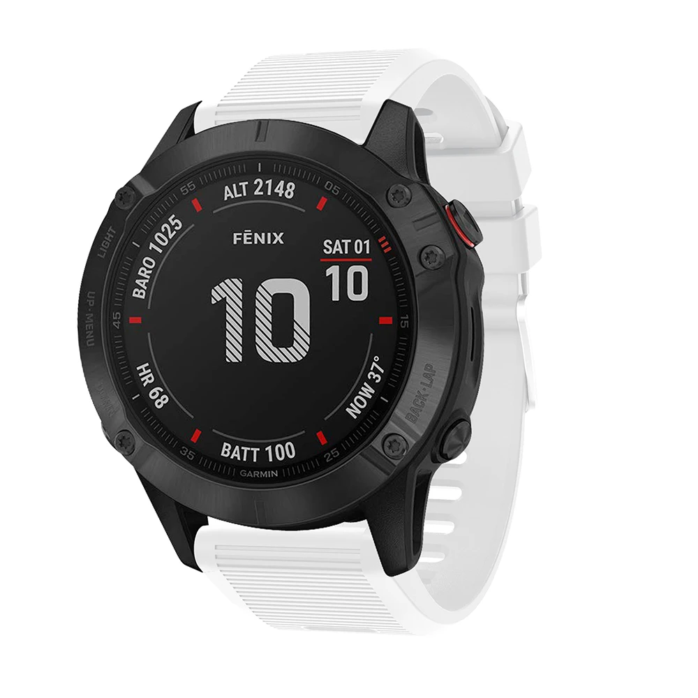 Ремешок силиконовый быстросъемный 26 мм для смарт часов Garmin Fenix 6X ремешок 5X /5X
