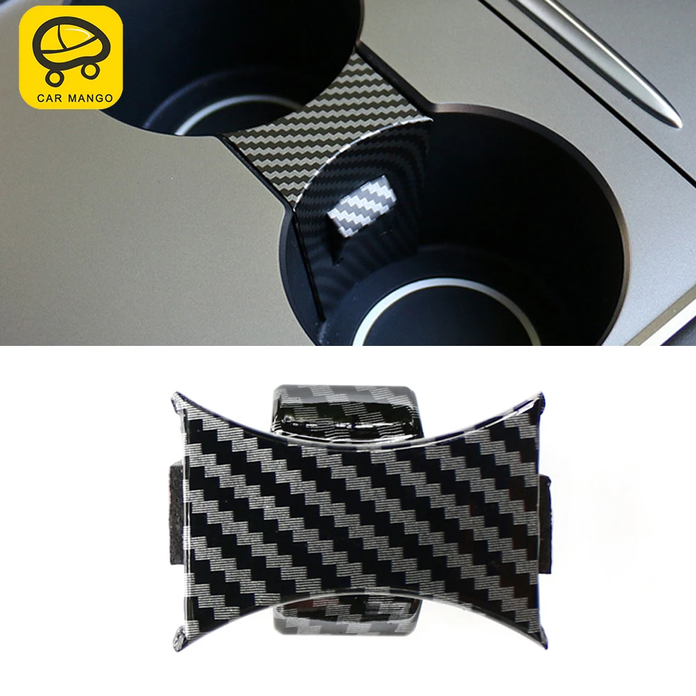 

For Tesla Model 3 2017 2018 2019 2020 2021 Car Cup Holder Divider Trim Organizer Anti-slip Insert Holder Interior Accessories