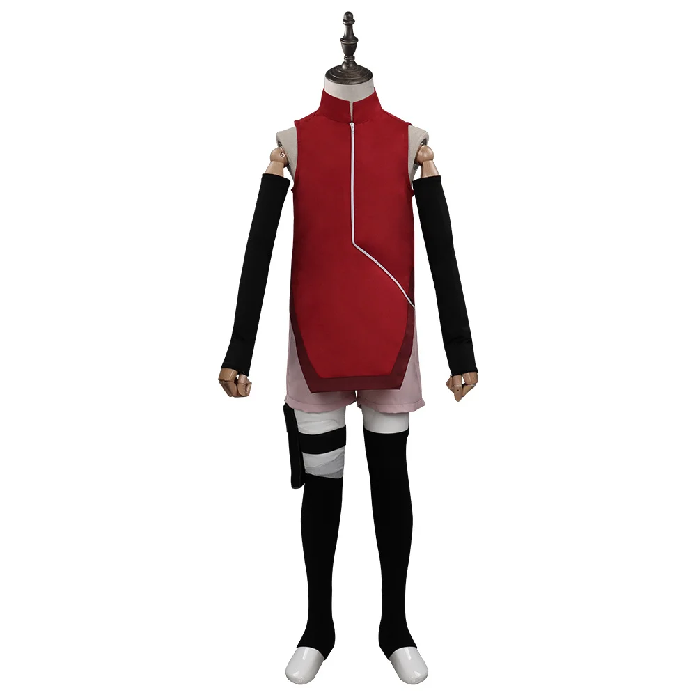 Детский Косплей комплект Boruto Sarada Uchiha карнавальный набор на Хэллоуин |